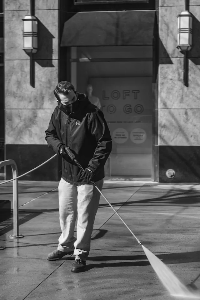scheduled concrete pressure washing