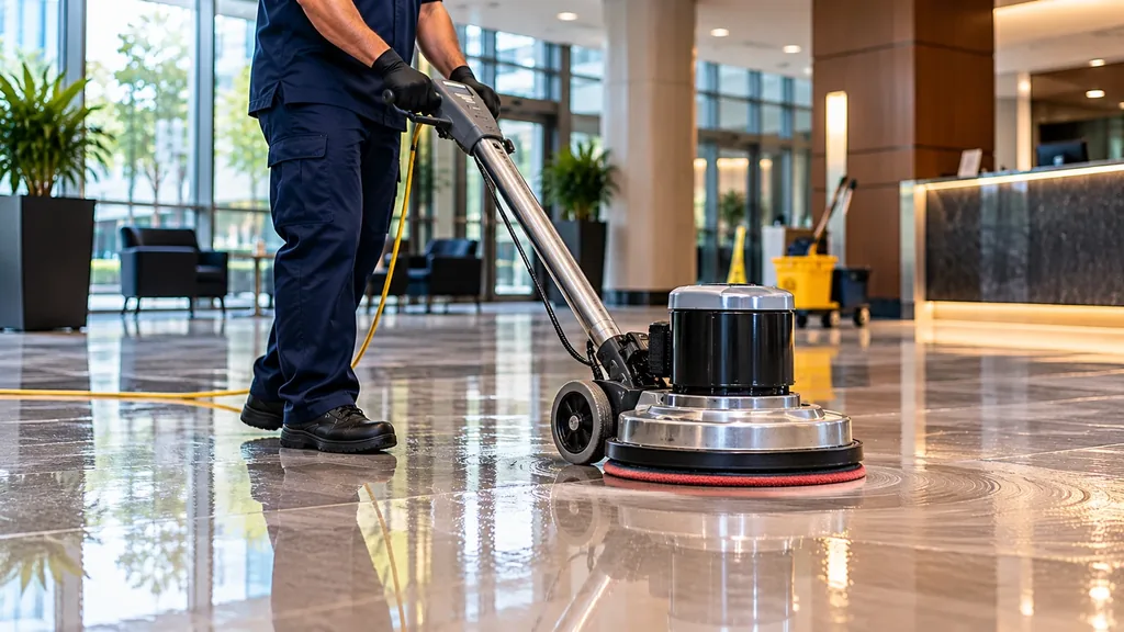 Commercial Floor Waxing